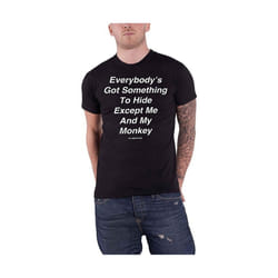 The Beatles - T-shirt ME AND MY MONKEY - Adulte (Noir)