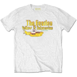 The Beatles - T-shirt YELLOW SUBMARINE NOTHING IS REAL - Adulte (Blanc)