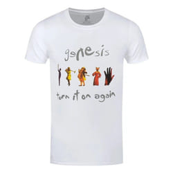 Genesis - T-shirt TURN IT ON AGAIN - Adulte (Blanc)