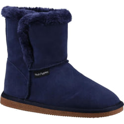 Skechers - Chaussons style bottines ASHLEIGH - Femme (Bleu marine)
