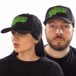 Genesis - Casquette de baseball CLASSIC - Adulte (Noir / Vert)