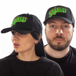 Genesis - Casquette de baseball CLASSIC - Adulte (Noir / Vert)