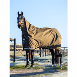 Couverture d'extérieur pour cheval imperméable avec couvre-cou LeMieux Arika Ripstop 100g