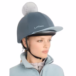 Toque pour casque équitation avec pompon femme LeMieux