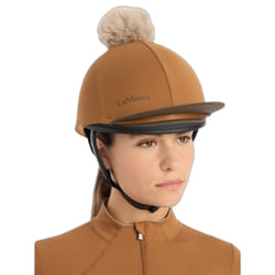 Toque pour casque équitation avec pompon femme LeMieux