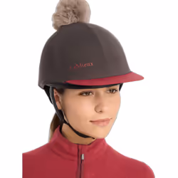 Toque pour casque équitation avec pompon femme LeMieux
