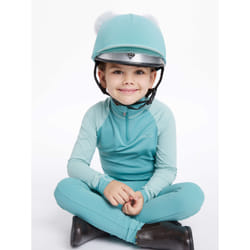 Toque pour casque équitation à double pompon enfant LeMieux