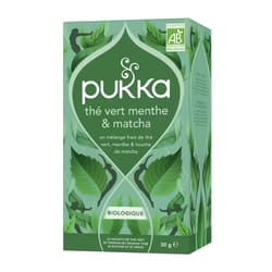 PUKKA Thé - Sachets de Thé Vert à la Menthe et au Matcha Bio, 20 sachets pour une infusion rafraîchissante
