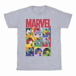Marvel - T-shirt - Fille (Gris chiné)