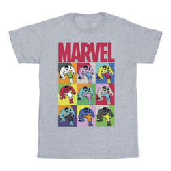 Marvel - T-shirt - Fille (Gris chiné)