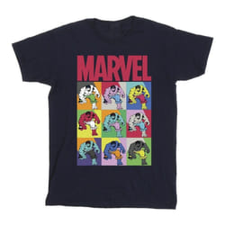 Marvel - T-shirt - Fille (Bleu marine)