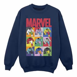 Marvel - Sweat - Fille (Bleu marine)