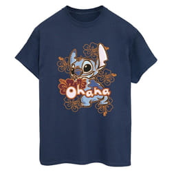 Disney - T-shirt OHANA - Femme (Bleu marine)