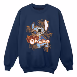 Disney - Sweat OHANA - Garçon (Bleu marine)