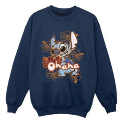 Disney - Sweat OHANA - Garçon (Bleu marine)