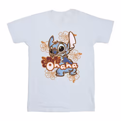 Disney - T-shirt OHANA - Fille (Blanc)