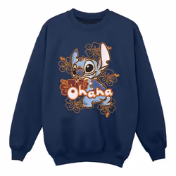 Disney - Sweat OHANA - Fille (Bleu marine)