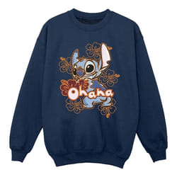 Disney - Sweat OHANA - Fille (Bleu marine)