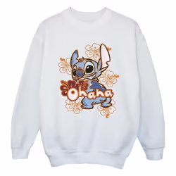 Disney - Sweat OHANA - Fille (Blanc)