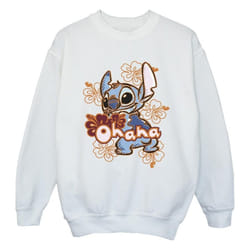 Disney - Sweat OHANA - Fille (Blanc)