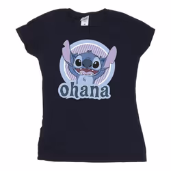 Disney - T-shirt OHANA - Femme (Bleu marine)