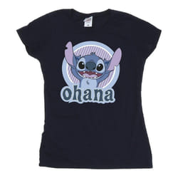 Disney - T-shirt OHANA - Femme (Bleu marine)