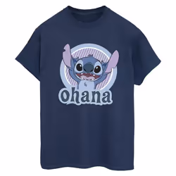 Disney - T-shirt OHANA - Femme (Bleu marine)