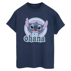 Disney - T-shirt OHANA - Femme (Bleu marine)