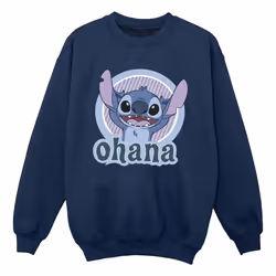 Disney - Sweat OHANA - Garçon (Bleu marine)