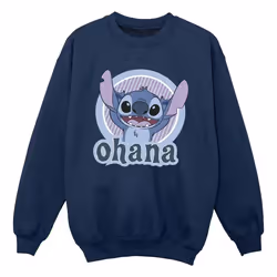 Disney - Sweat OHANA - Garçon (Bleu marine)