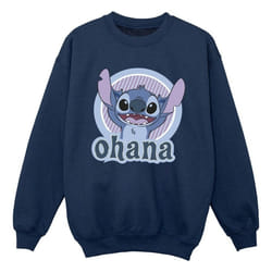 Disney - Sweat OHANA - Garçon (Bleu marine)