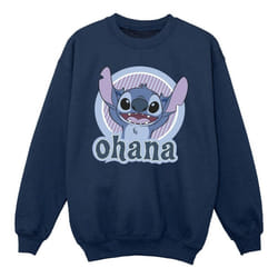 Disney - Sweat OHANA - Fille (Bleu marine)
