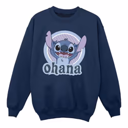 Disney - Sweat OHANA - Fille (Bleu marine)