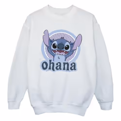 Disney - Sweat OHANA - Fille (Blanc)