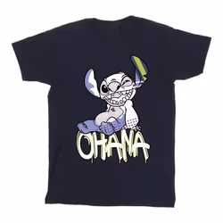 Disney - T-shirt OHANA - Homme (Bleu marine)