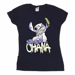 Disney - T-shirt OHANA - Femme (Bleu marine)