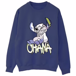 Disney - Sweat OHANA - Femme (Bleu marine)