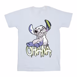 Disney - T-shirt OHANA - Fille (Blanc)