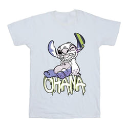 Disney - T-shirt OHANA - Fille (Blanc)