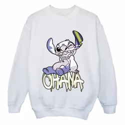 Disney - Sweat OHANA - Fille (Blanc)