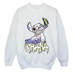 Disney - Sweat OHANA - Fille (Blanc)