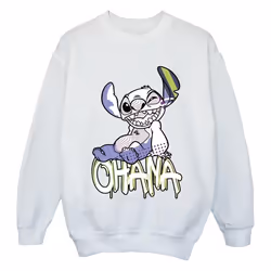 Disney - Sweat OHANA - Fille (Blanc)
