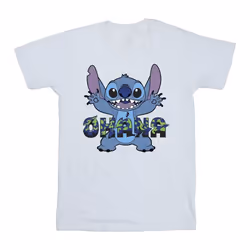 Disney - T-shirt OHANA - Fille (Blanc)