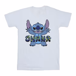 Disney - T-shirt OHANA - Fille (Blanc)