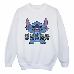 Disney - Sweat OHANA - Fille (Blanc)