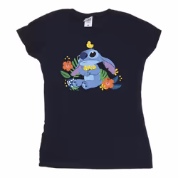 Disney - T-shirt - Femme (Bleu marine)