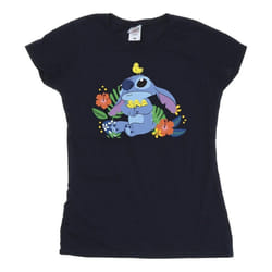 Disney - T-shirt - Femme (Bleu marine)