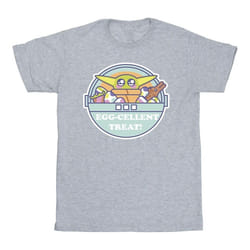 Star Wars - T-shirt THE MANDALORIAN EGGCELLENT EASTER - Homme (Gris chiné)