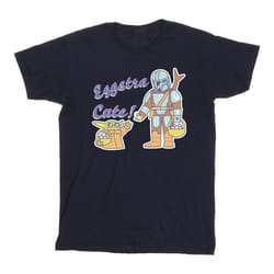 Star Wars - T-shirt THE MANDALORIAN EGGSTRA CUTE - Homme (Bleu marine)