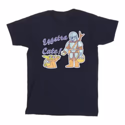 Star Wars - T-shirt THE MANDALORIAN EGGSTRA CUTE - Homme (Bleu marine)
